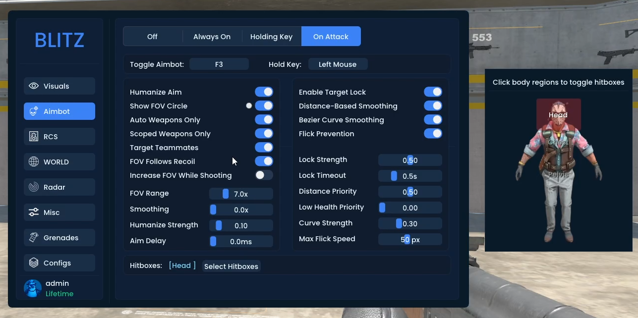 Aimbot System Settings